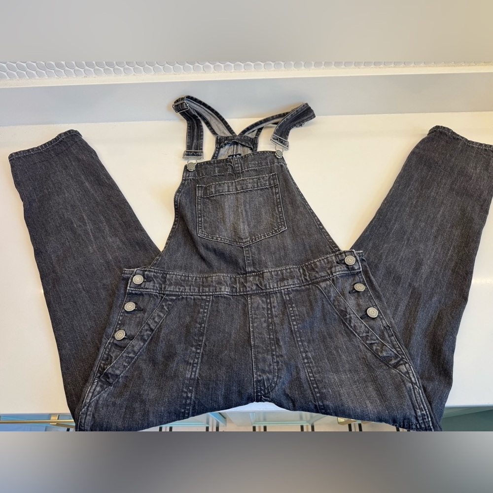 GAP Black Denim Women’s Overalls EUC - Picture 4 of 6